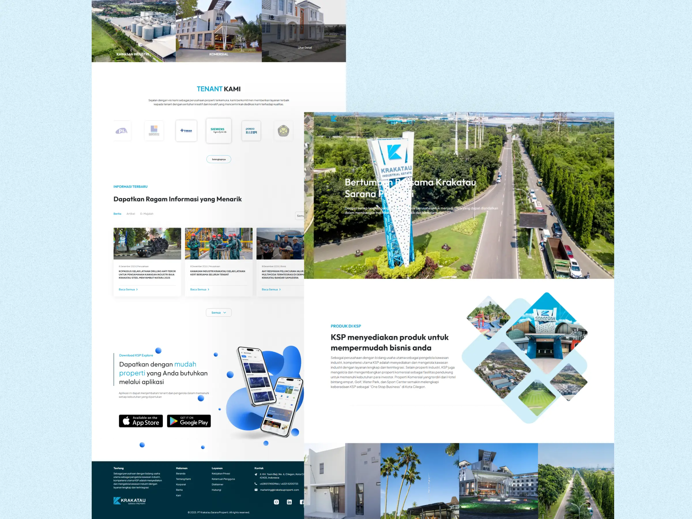 PT Krakatau Sarana Properti - Enterprise Portal project screenshot