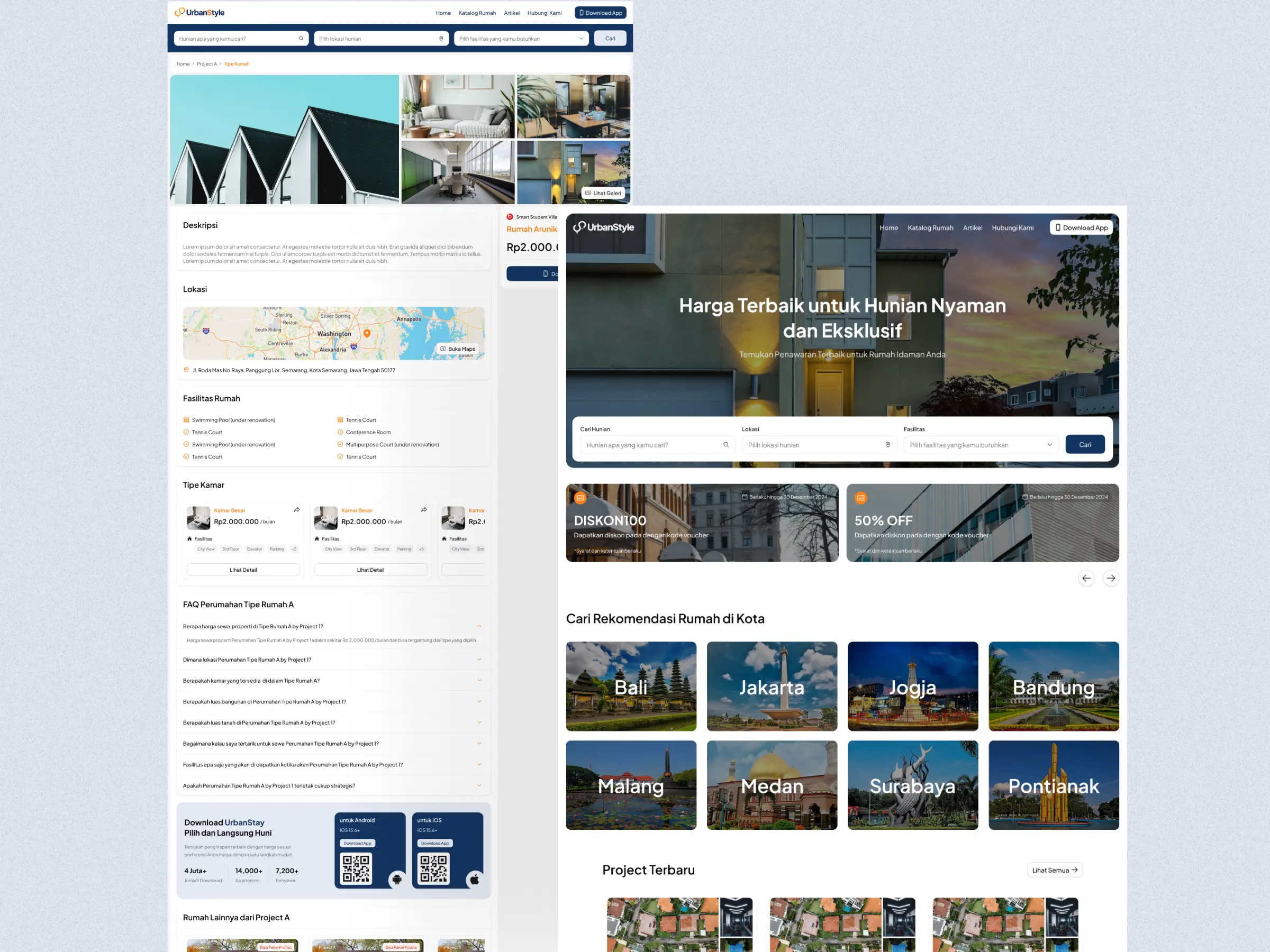 UrbanStyle - Property Discovery Platform project screenshot